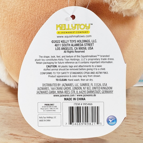 Squishmallow Jacinda the Valentine's Day Poodle 8" 2022 UltraSoft Stuffed Plush - Picture 12 of 12